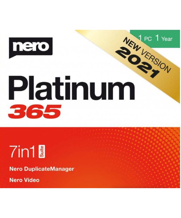 Nero Platinum 365 2021 1 Jahr / 1 PC Key GLOBAL